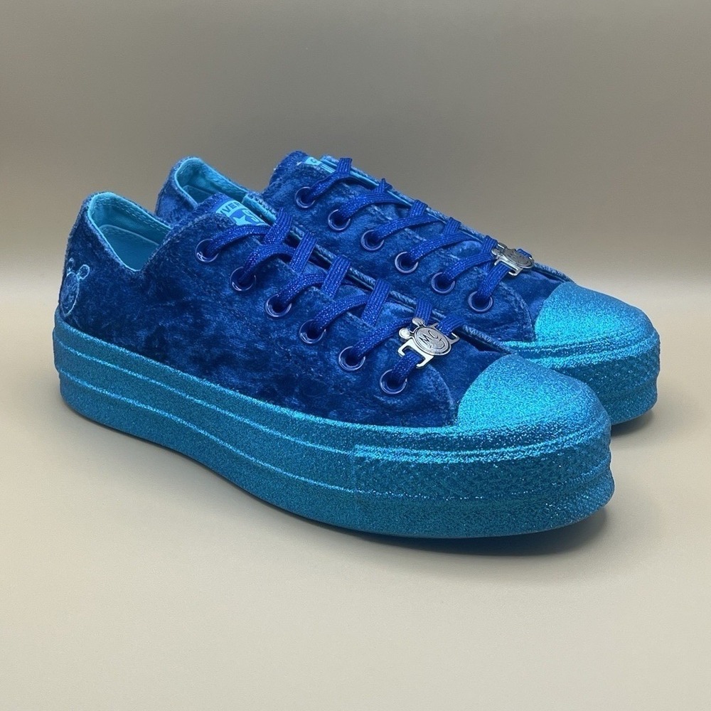 Converse x Miley Cyrus All Star Lift Ox Platform Blue Velvet - Women's Size‎ 7.5